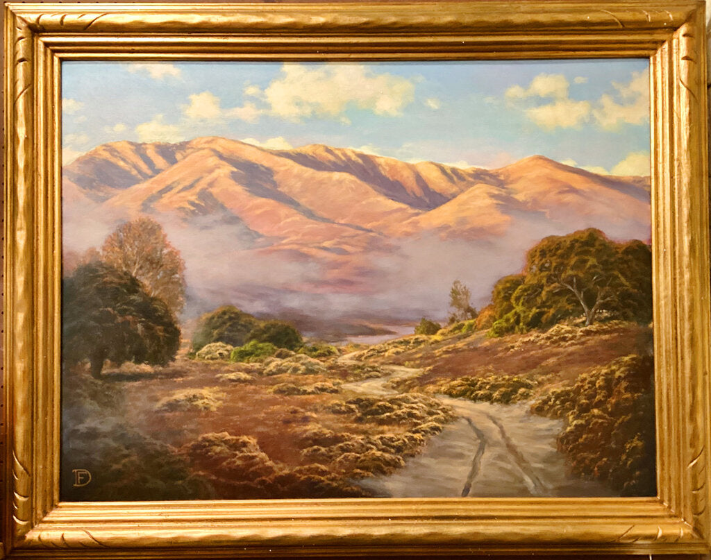 Dirk Foslien. Northern California Mountains. Oil on Board..