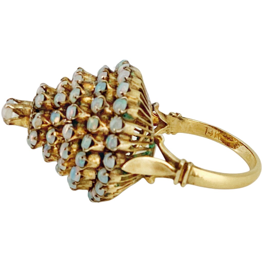 14Kt Gold Princess Opals Ring