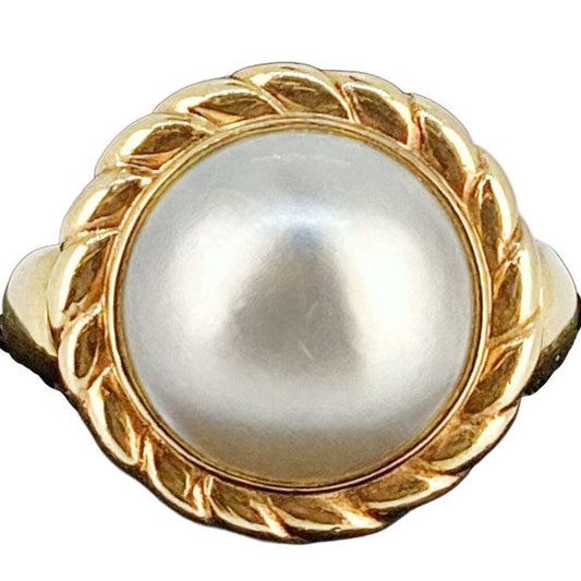 9Kt Gold & Pearl Ring