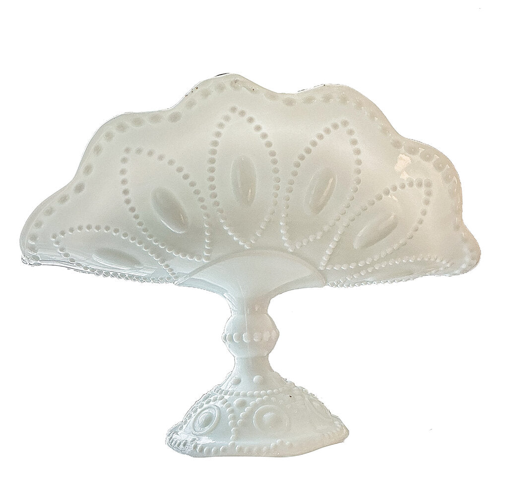 Westmoreland Milk Glass Banana Stand - Opportunity Shop DC