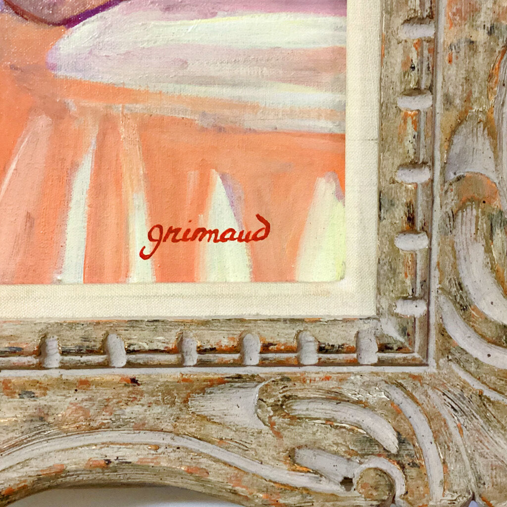 Apartment w Terrace in Grimaud, France. Oil on Canvas.
