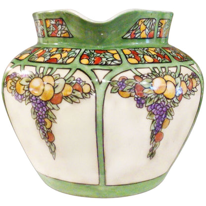 Jean Pouyat Limoges Handpainted Porcelain Pitcher. 1930's.