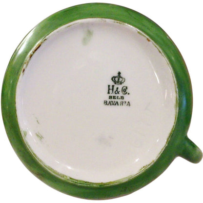 Heinrich&Co, Selb, Bavaria Handpainted Porcelain Cups. 1930's.