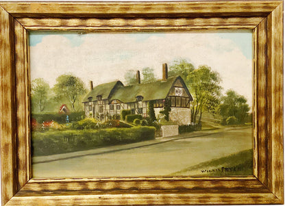 Willis Pryle. Shakespeare's Birthplace. Oil on Board.