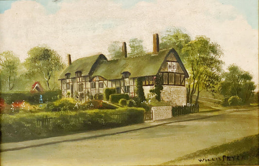 Willis Pryle. Shakespeare's Birthplace. Oil on Board.