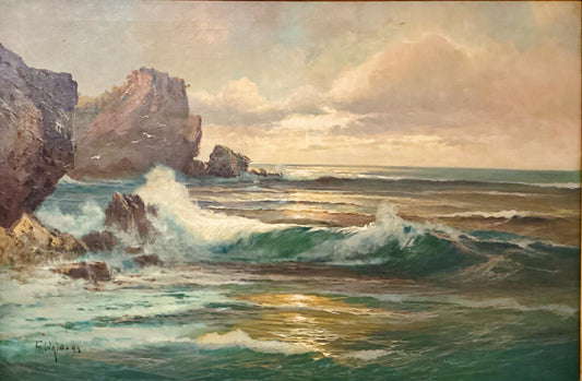 Franz Walde. "The Surf". Oil on Canvas.