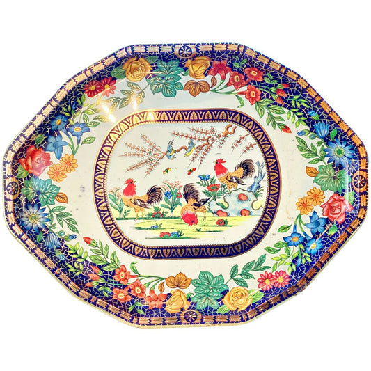 Vintage Daher Rooster Tray.
