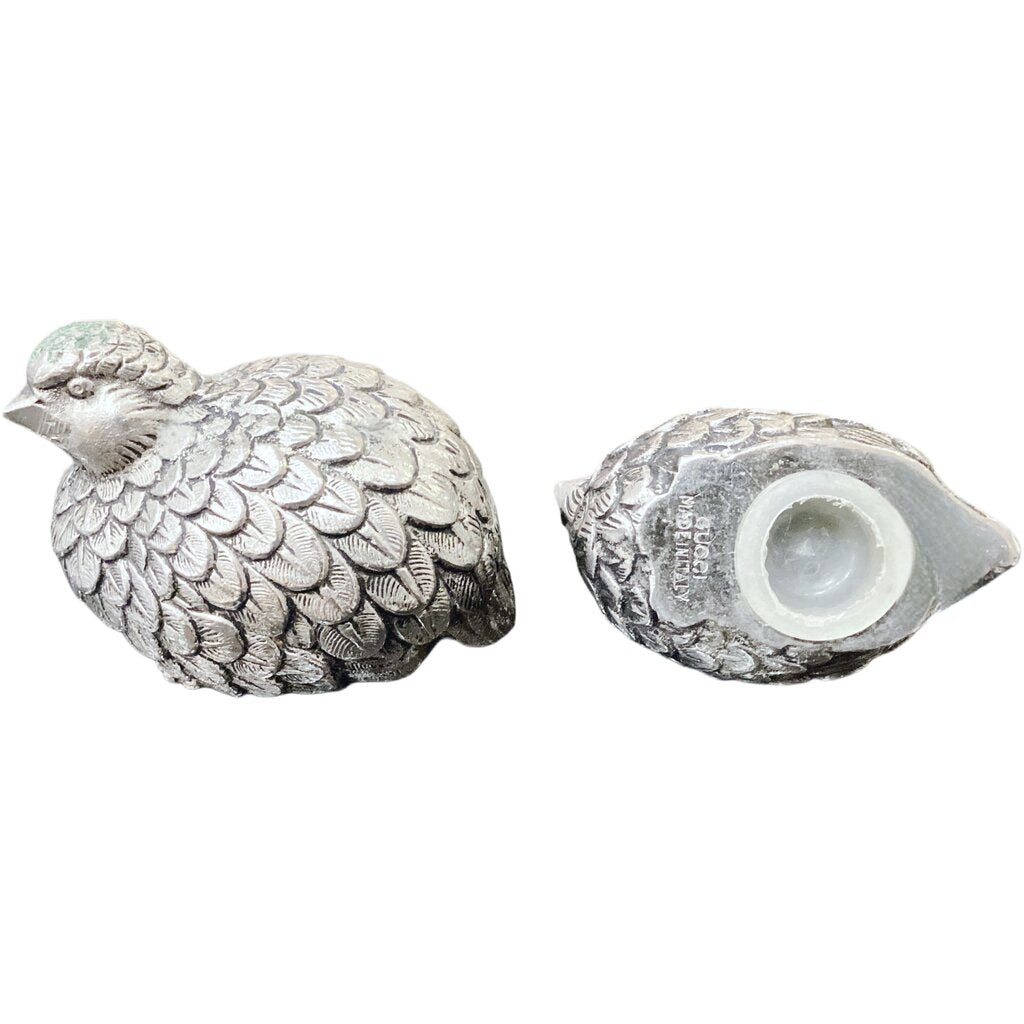 Pair of Gucci Quail Salt & Pepper Shakers