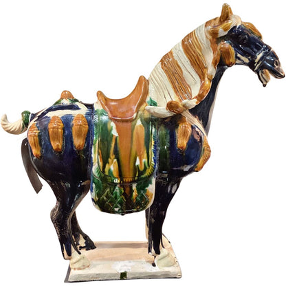 Vintage Tang Sancai Glazed Horse