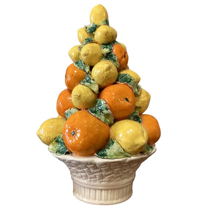 Vintage Majolica Citrus Topiary