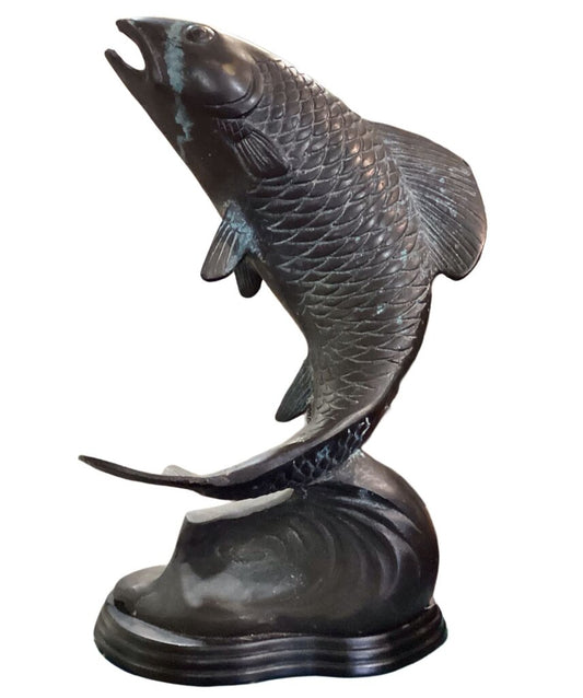 Bronze Carp Figure