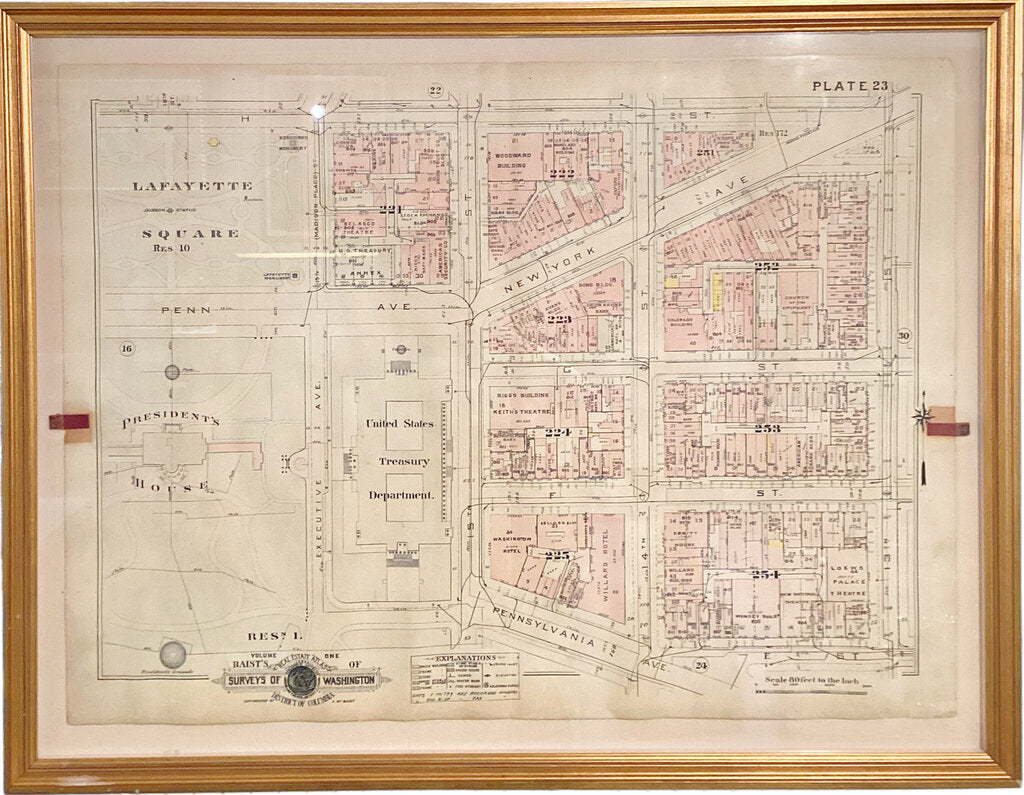 Origional Baist's Real Estate Atlas of Surveys of WDC. Early 1900's