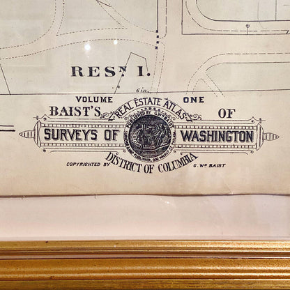 Origional Baist's Real Estate Atlas of Surveys of WDC. Early 1900's