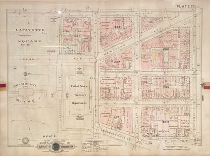 Origional Baist's Real Estate Atlas of Surveys of WDC. Early 1900's