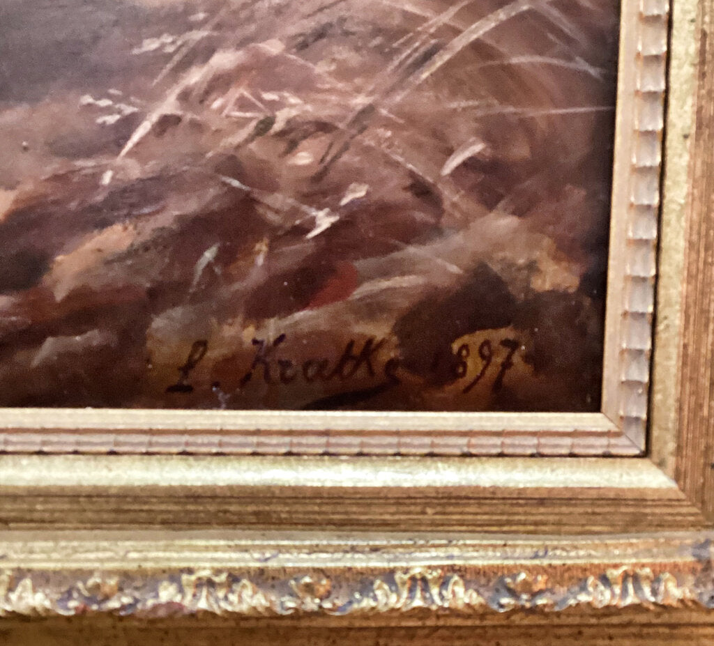 Charles Louis Kratke. Leading the Charge. Oil on Canvas.