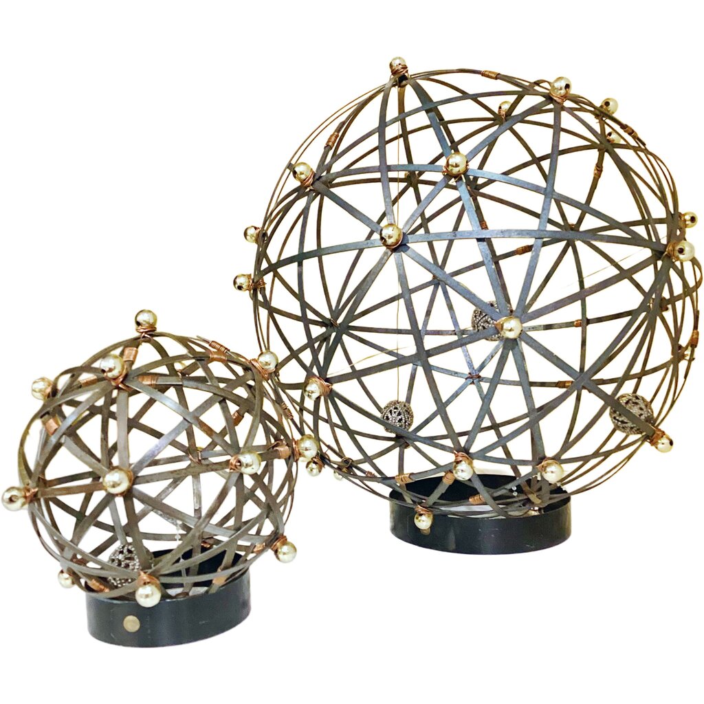 Aaron Kramer Urban Objects. Pair of Play & Display Balls.