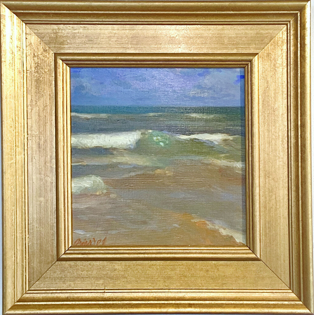 Gary Grier. "Tybee Beach 1". Oil on Board.