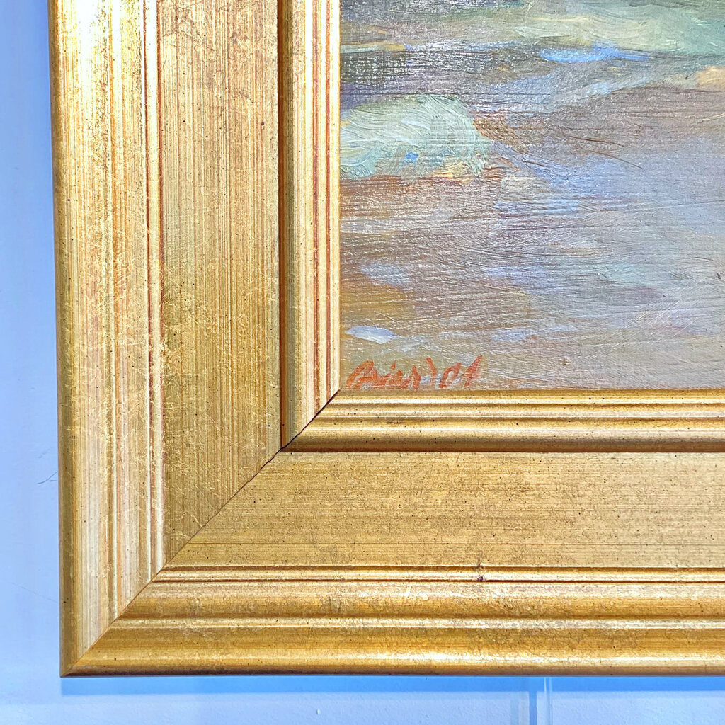 Gary Grier. "Tybee Beach 1". Oil on Board.