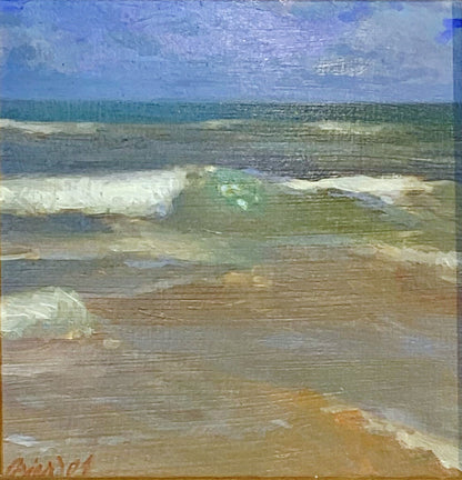 Gary Grier. "Tybee Beach 1". Oil on Board.