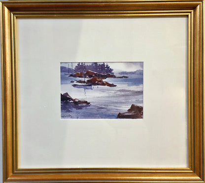 Steve Fleming. "Coast of Maine". Watercolor on Paper.