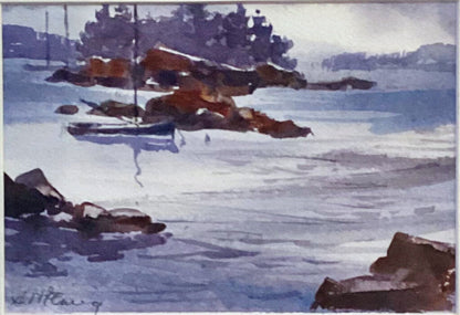 Steve Fleming. "Coast of Maine". Watercolor on Paper.