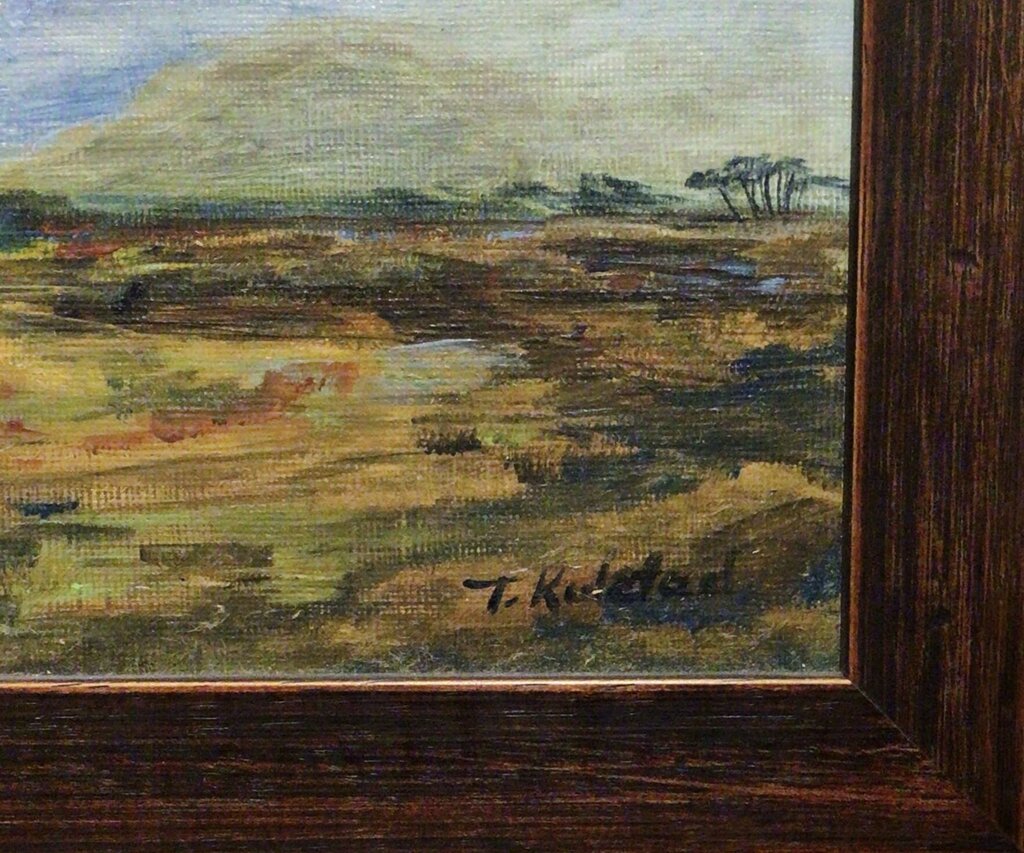 Theresa Kulstad. "African View". Acrylic on Board.