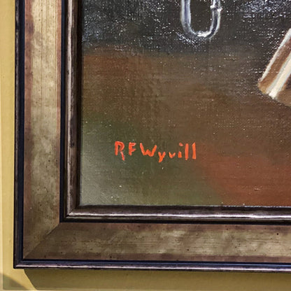 Richard Wyvill. "Still Life w Chain & Lock". Oil on Canvas