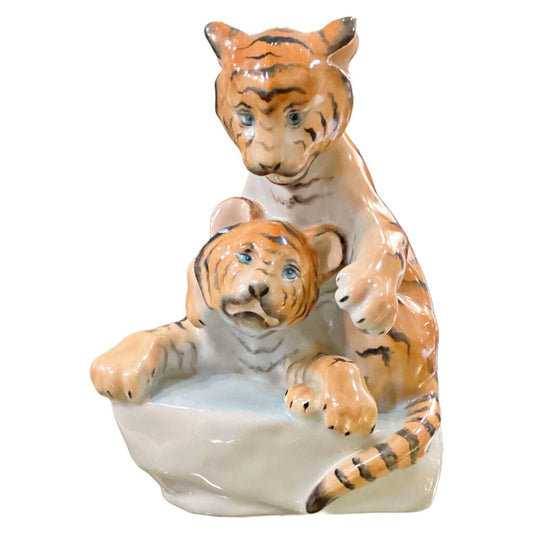 Herend Tiger Cubs. c.1960's-70's