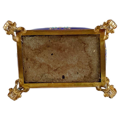 French Ormolu Mounted Porcelain Jewel Box. c.1900