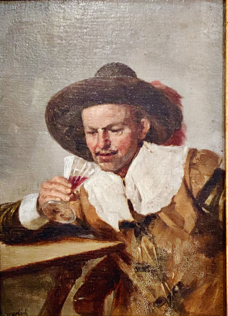 Heinrich Sperling. The Last Sip. Oil on Wood.