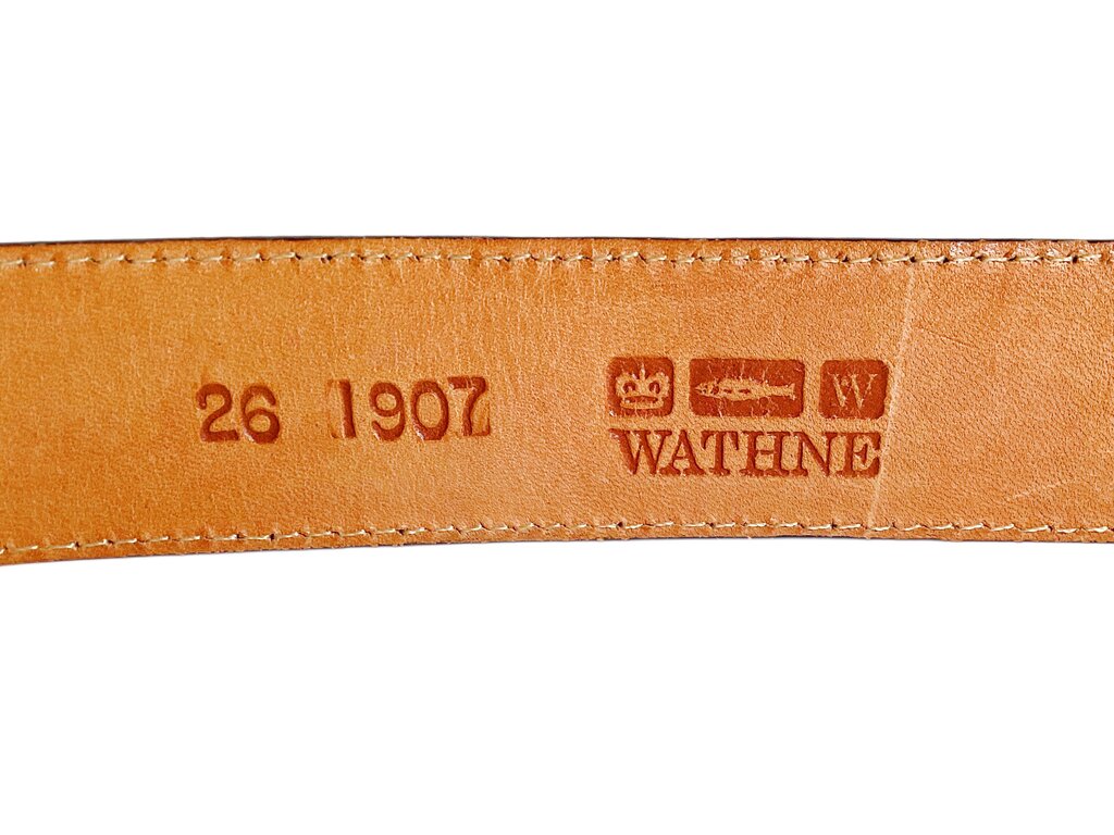 Wathne Sterling Ram Buckle w/crocodile Belt..