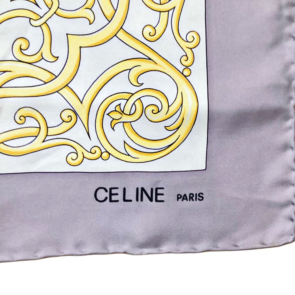 Celine Gray & Pink Silk Scarf (Orig. $575)