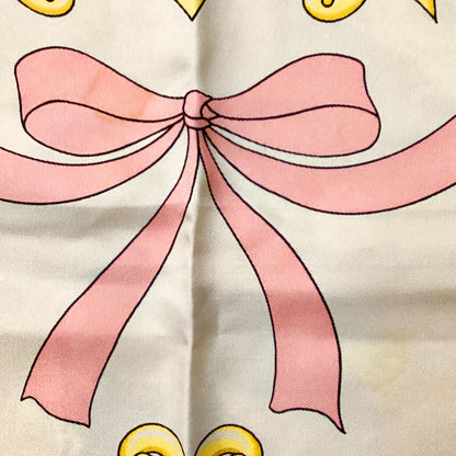Celine Gray & Pink Silk Scarf (Orig. $575)