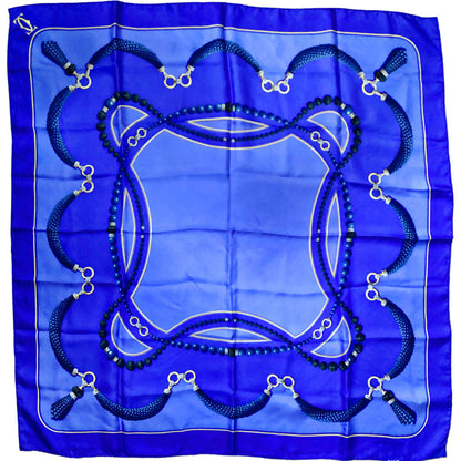 Catrier Blues & Chain Silk Scarf (Orig. $595)