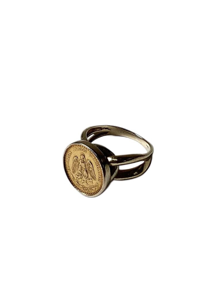 Mexican Gold Coin Ring