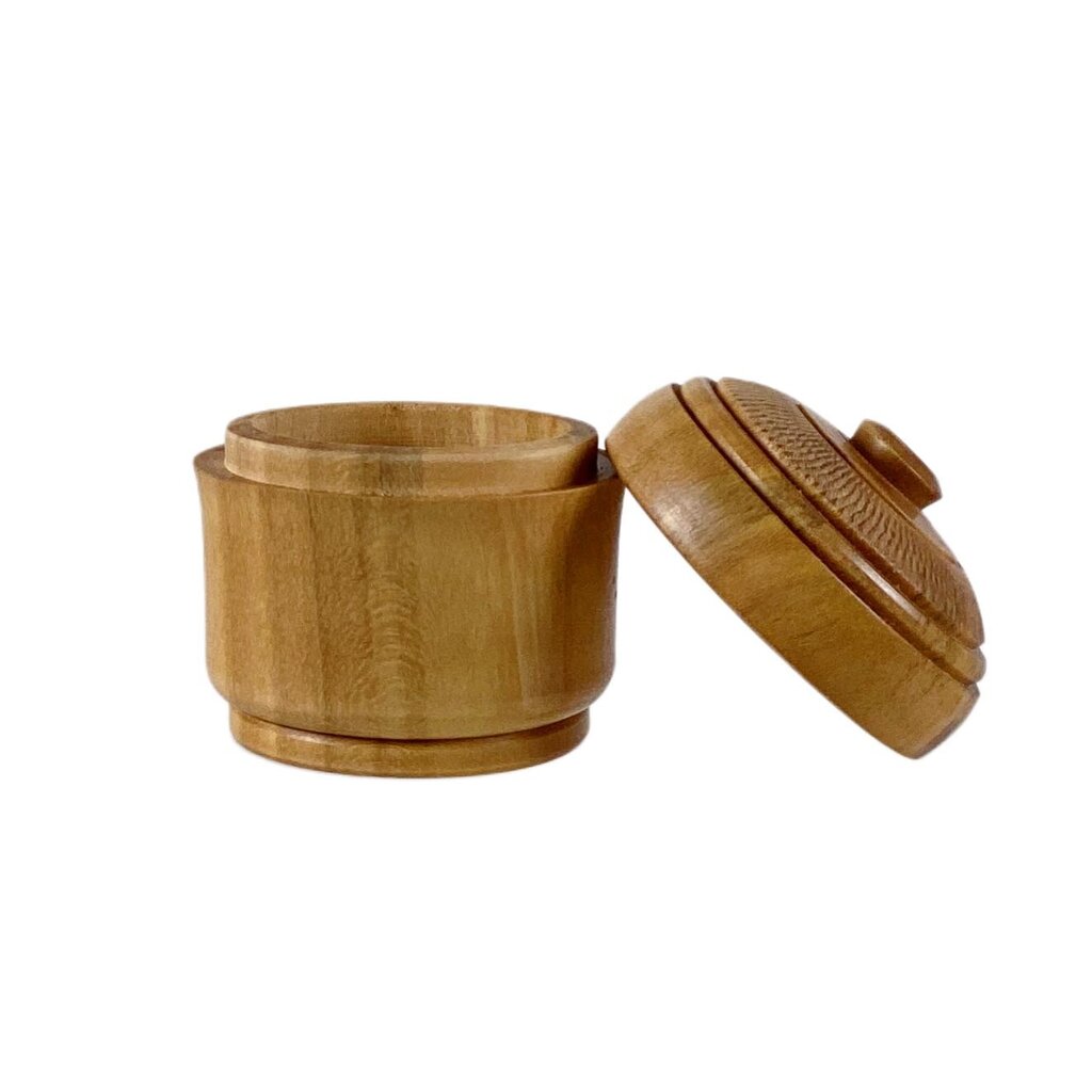 Small Hand-Turned Holly Box with Knub