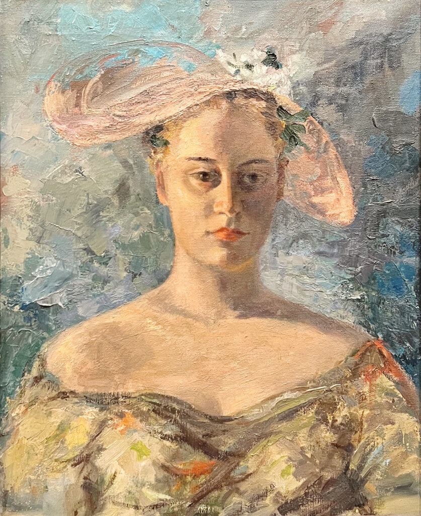 Portrait of Amy. In the Style of Lyon Kroll. Oil on Canvas.