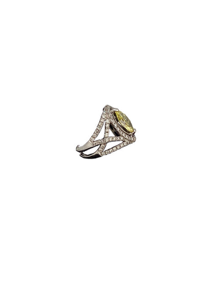 18Kt Gold 1 ct Yellow Diamond Custom Ring