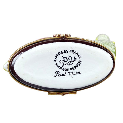 Limoges Frog Adventurer Hand Painted Box