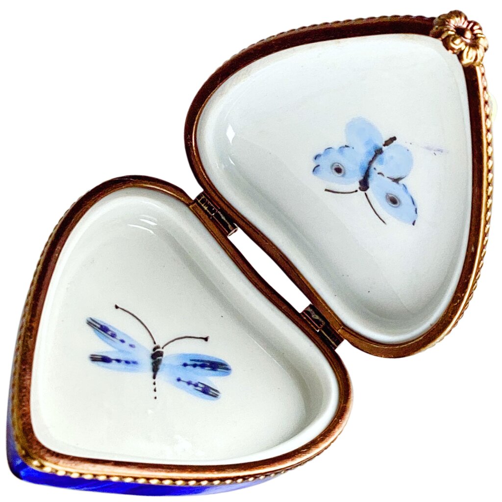 Limoges Rochard Frog Pond Hand Painted Box