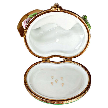 Limoges Lounging Amphibian Hand Painted Box