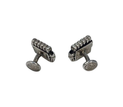 Mexican Sterling Square Knot Cufflinks