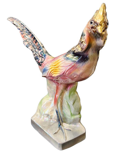 Antique Porcelain and Gilt Pheasant. c.1920's