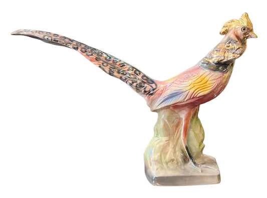 Antique Porcelain and Gilt Pheasant. c.1920's
