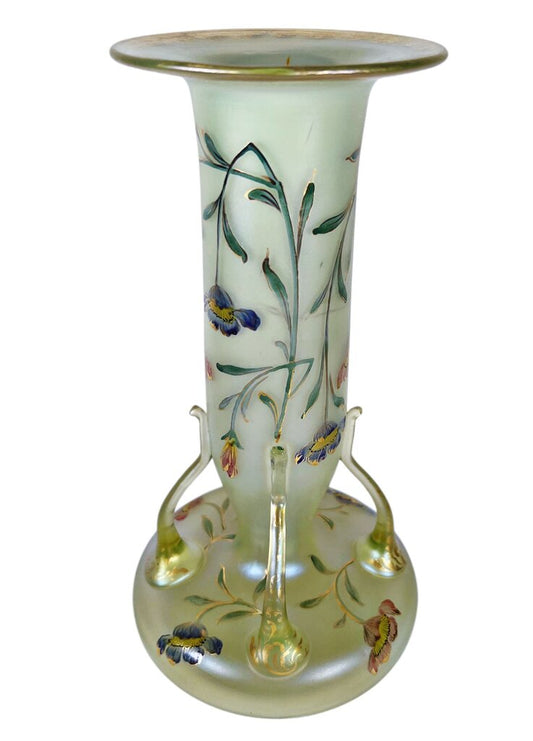 Loetz Iridescent Glass Vase - Opportunity Shop DC