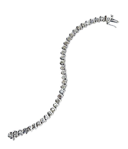 14Kt White Gold & Diamond Tennis Bracelet