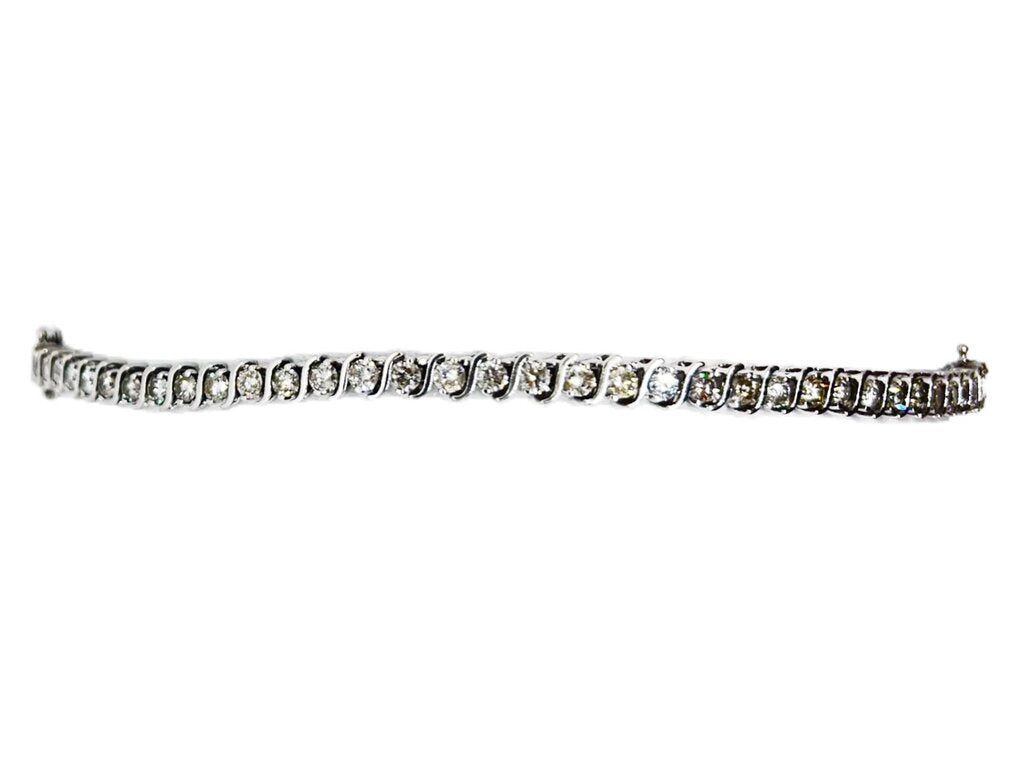 14Kt White Gold & Diamond Tennis Bracelet