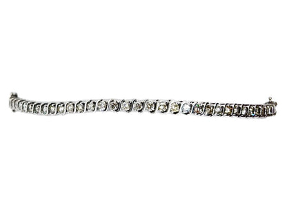 14Kt White Gold & Diamond Tennis Bracelet