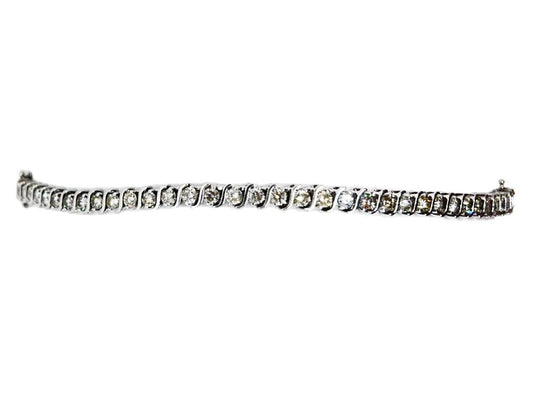 14Kt White Gold & Diamond Tennis Bracelet