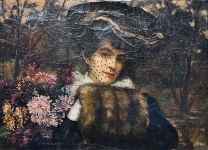 Henri Alberti. Parisian Beauty. Oil on Canvas.